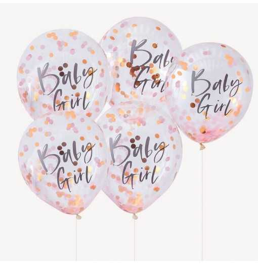 Twinkle Twinkle -Confetti Balloons - Baby Girl