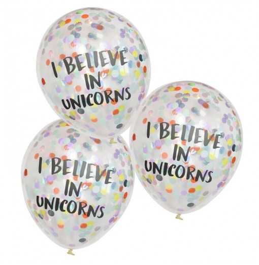Pastel Party -I believe in unicorns confetti