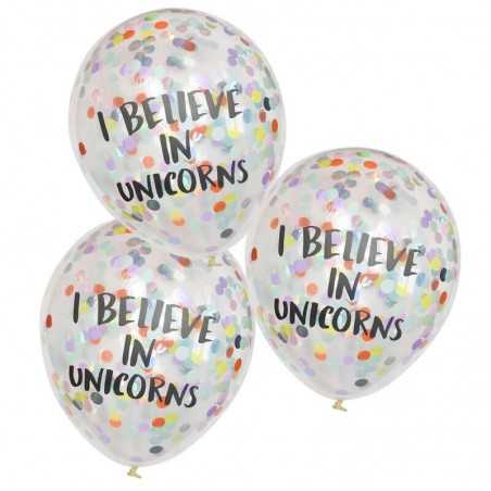 Pastel Party -I believe in unicorns confetti - 1006
