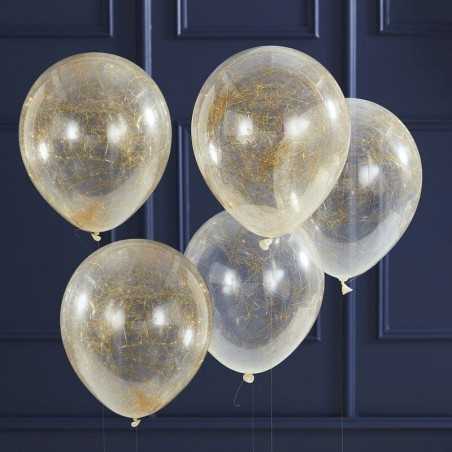 Pop The Bubbly-Balloons - Angel Hair - Gold - 1008