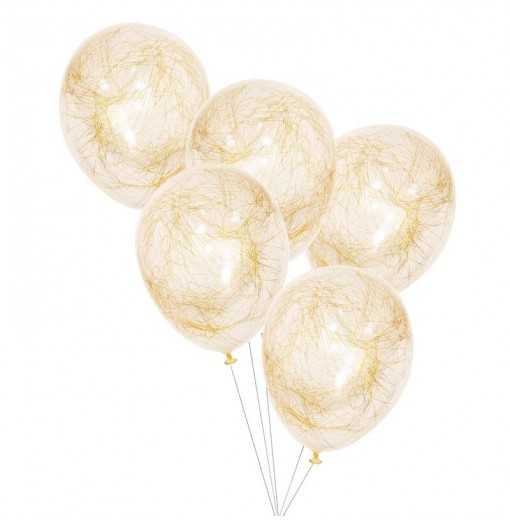 Pop The Bubbly-Balloons - Angel Hair - Gold
