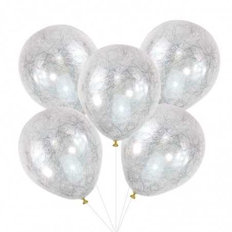 Pop The Bubbly-Balloons - Angel Hair - Silver - 1011