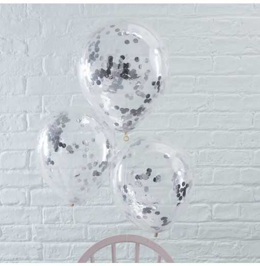 Pick and Mix - Balloons - Confetti - Silver