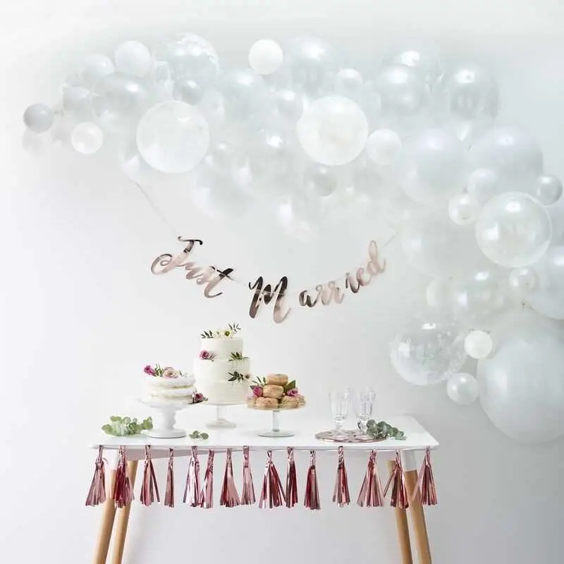 Balloon Arches -Balloon Arch - White Balloon Arches -Balloon Arch - White