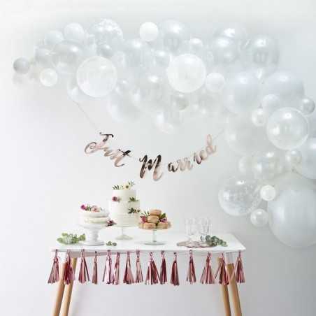 Balloon Arches -Balloon Arch - White - 1048