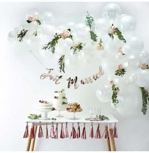 Balloon Arches -Balloon Arch - White Balloon Arches -Balloon Arch - White