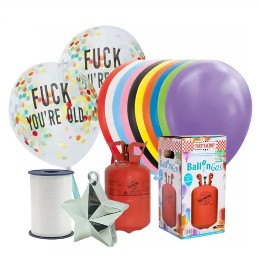 Födelsedagsstatement, mix Helium och Ballonger