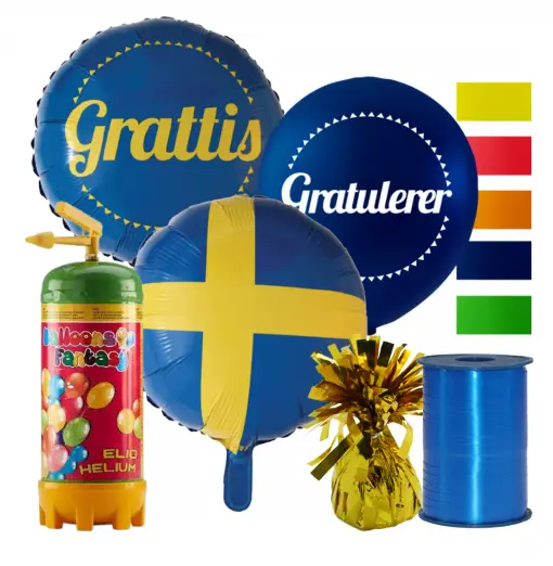 Födelsedagsmix – svenska Helium och Ballonger