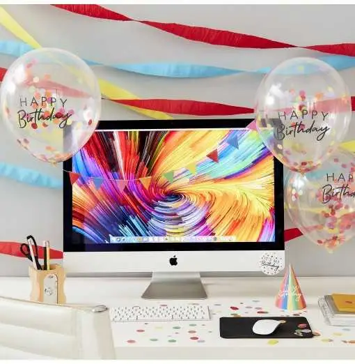 Happy Birthday Work Desk Party Kit