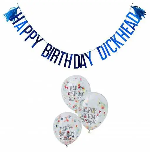 Happy Birthday Dickhead Party Kit