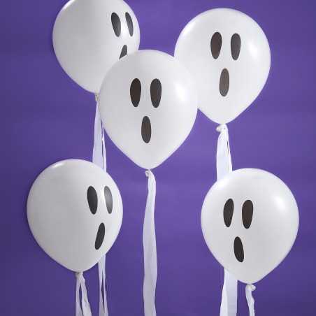 Ghost Halloween Streamer Balloons - 1152