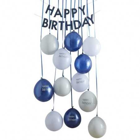 Navy & Blue Happy Birthday Balloon Door Kit - 1214