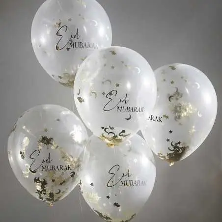 Konfettiballonger – Eid Mubarak - 1238