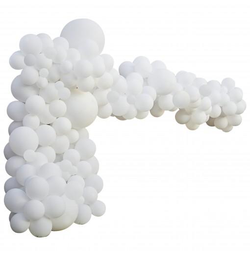 Luxe White Balloon Arch Kit Bröllop