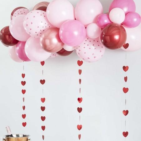 Rose Gold, Pink & Red Balloon Arch Kit - 1265