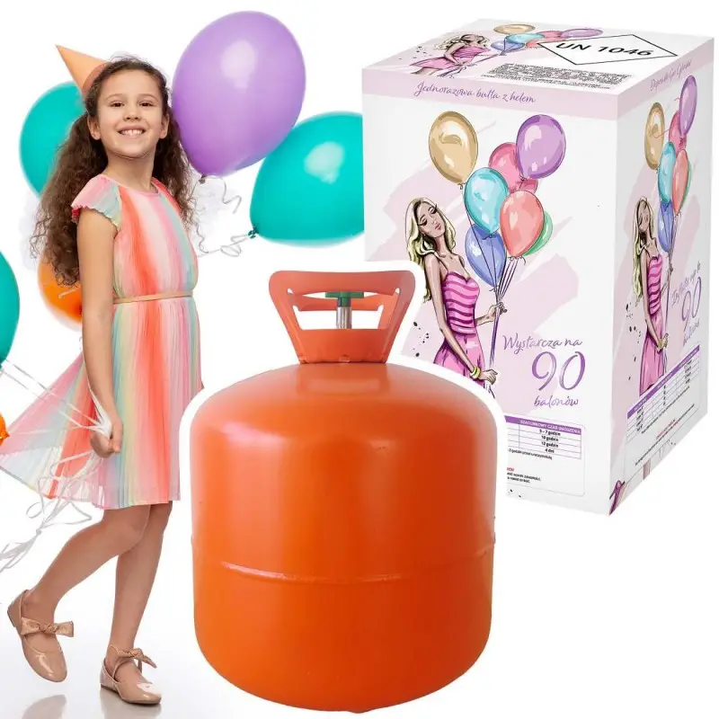 Helium ballongas för 100 ballonger - 819 liter stora Heliumtub