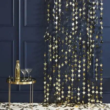 Gold Foil Star Party Backdrop - 1629