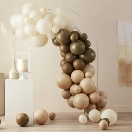 Nude and Brown Balloon Arch Kit - 1667