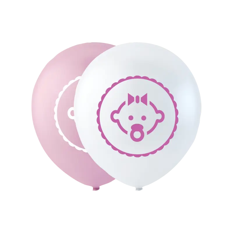 Dotter ballong rosa 10 "