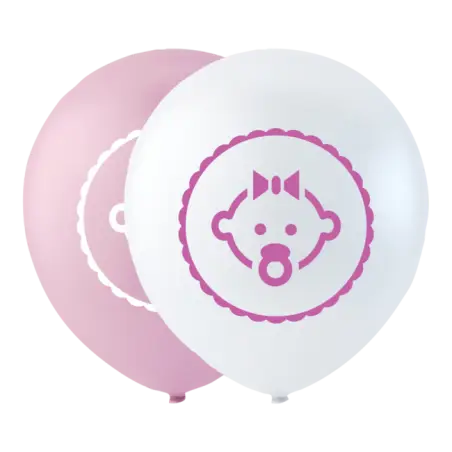 Dotter ballong rosa 10 " - 729