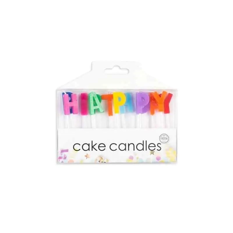 Tårtljus ”Happy Birthday” bokstäver Ljus för tårta