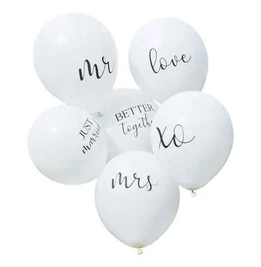 Botaniskt bröllop - 12-tums ballonger med blandat paket