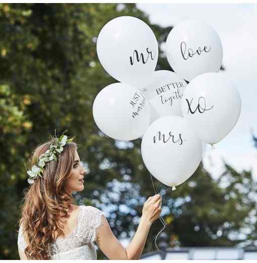 Botaniskt bröllop - 12-tums ballonger med blandat paket