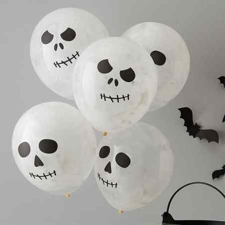 A Party Is Brewing - Skeleton Print Balloons - 907