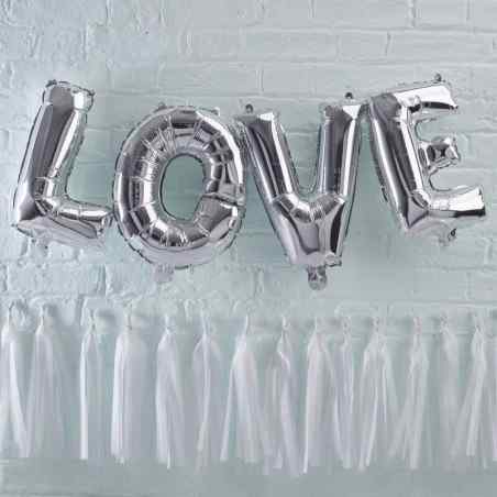 Pick and Mix - Bunting - Balloon - Love - Silver - 934